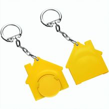 Chiphalter mit 1-Chip "Haus" (gelb / gelb) (Art.-Nr. CA465792)