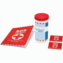 SOS-Info-Dose individuelle Banderole (weiß / rot) (Art.-Nr. CA477213)