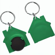 Chiphalter mit 1-Chip "Haus" (schwarz / grün) (Art.-Nr. CA488831)