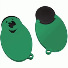 Chiphalter mit 1-Chip "Gesicht" (schwarz / grün) (Art.-Nr. CA492675)