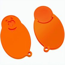 Chiphalter mit 1-Chip "Gesicht" (orange / orange) (Art.-Nr. CA510211)
