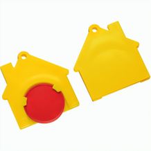 Chiphalter mit 1-Chip "Haus" (rot / gelb) (Art.-Nr. CA516688)