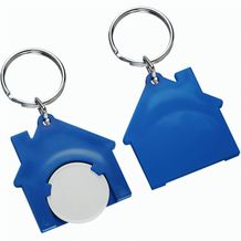 Chiphalter mit 1-Chip "Haus" (weiß / blau) (Art.-Nr. CA522645)