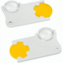 Chiphalter mit 1-Chip und Lupe (gelb / weiß) (Art.-Nr. CA532700)