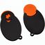 Chiphalter mit 1-Chip "Gesicht" (orange / schwarz) (Art.-Nr. CA548442)