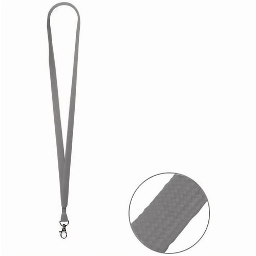 Schlüsselband/Lanyard "Schlauch", Bandbreite 10 mm (Art.-Nr. CA560405) - rundgewebtes Polyester (Schlauch) mit...