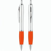 Druckkugelschreiber "Beta" (silber / orange) (Art.-Nr. CA564006)