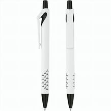 Druckkugelschreiber "Omikron" (weiß / schwarz) (Art.-Nr. CA578251)