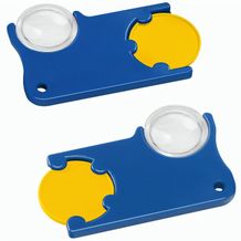 Chiphalter mit 1-Chip und Lupe (gelb / blau) (Art.-Nr. CA585898)