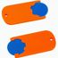 Chiphalter mit 1-Chip "Alpha" (blau / orange) (Art.-Nr. CA596088)