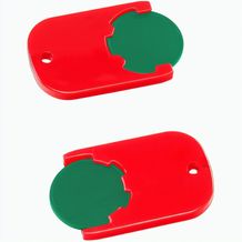 Chiphalter mit 1-Chip "Gamma" (grün / rot) (Art.-Nr. CA603540)