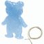 Sicherheitsreflektor "Bär" (blau-transparent) (Art.-Nr. CA604637)