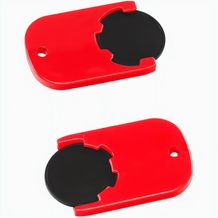 Chiphalter mit 1-Chip "Gamma" (schwarz / Rot) (Art.-Nr. CA607266)
