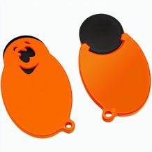 Chiphalter mit 1-Chip "Gesicht" (schwarz / orange) (Art.-Nr. CA620749)