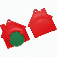 Chiphalter mit 1-Chip "Haus" (grün / rot) (Art.-Nr. CA649197)