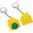 Chiphalter mit 1-Chip "Haus" (grün / gelb) (Art.-Nr. CA659080)