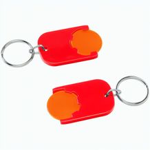 Chiphalter mit 1-Chip "Gamma" (orange / rot) (Art.-Nr. CA665504)