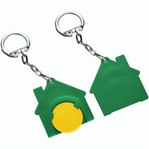 Chiphalter mit 1-Chip "Haus" (gelb / grün) (Art.-Nr. CA667105)
