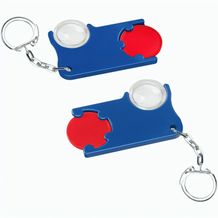 Chiphalter mit 1-Chip und Lupe (rot / blau) (Art.-Nr. CA671876)