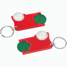 Chiphalter mit 1-Chip und Lupe (grün / rot) (Art.-Nr. CA673158)