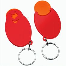 Chiphalter mit 1-Chip "Gesicht" (orange / rot) (Art.-Nr. CA674398)