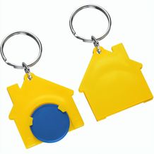 Chiphalter mit 1-Chip "Haus" (blau / gelb) (Art.-Nr. CA693190)