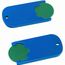 Chiphalter mit 1-Chip "Alpha" (grün / blau) (Art.-Nr. CA693643)