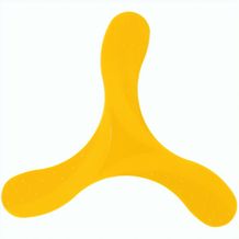 Bumerang "Design" (gelb) (Art.-Nr. CA696207)