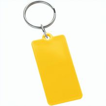 Schlüsselanhänger "Rechteck" (gelb) (Art.-Nr. CA705228)