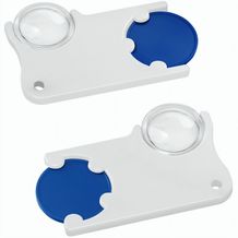 Chiphalter mit 1-Chip und Lupe (blau / weiß) (Art.-Nr. CA719441)