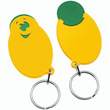 Chiphalter mit 1-Chip "Gesicht" (grün / gelb) (Art.-Nr. CA730252)