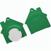 Chiphalter mit 1-Chip "Haus" (weiß / grün) (Art.-Nr. CA744923)