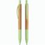Druckkugelschreiber Bambus (beige / hellgrün) (Art.-Nr. CA750834)