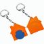 Chiphalter mit 1-Chip "Haus" (blau / orange) (Art.-Nr. CA758696)