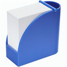 Zettelbox mit integriertem Köcher "Design" (blau / blau) (Art.-Nr. CA762868)