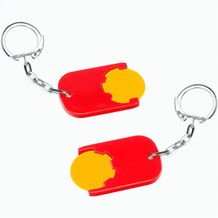 Chiphalter mit 1-Chip "Gamma" (gelb / rot) (Art.-Nr. CA777228)