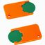 Chiphalter mit 1-Chip "Beta" (grün / orange) (Art.-Nr. CA797177)