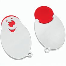 Chiphalter mit 1-Chip "Gesicht" (Rot / weiß) (Art.-Nr. CA799033)