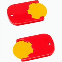 Chiphalter mit 1-Chip "Gamma" (gelb / rot) (Art.-Nr. CA805839)
