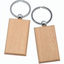 Schlüsselanhänger Holz (beige) (Art.-Nr. CA814364)