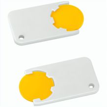 Chiphalter mit 1-Chip "Beta" (gelb / weiß) (Art.-Nr. CA825022)
