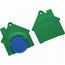 Chiphalter mit 1-Chip "Haus" (blau / grün) (Art.-Nr. CA834376)