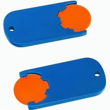 Chiphalter mit 1-Chip "Alpha" (orange / blau) (Art.-Nr. CA835152)