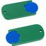 Chiphalter mit 1-Chip "Alpha" (blau / grün) (Art.-Nr. CA836653)