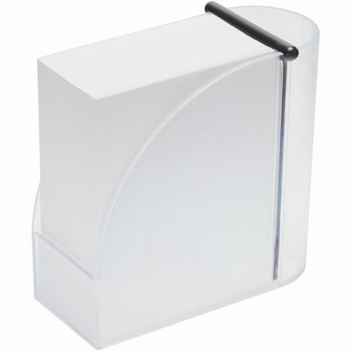 Zettelbox mit integriertem Köcher "Design" (Art.-Nr. CA844020) - mit weißem Papier. Einzelblattdruc...