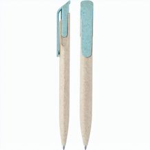 Druckkugelschreiber Bio (beige / hellblau) (Art.-Nr. CA856208)