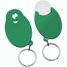Chiphalter mit 1-Chip "Gesicht" (weiß / grün) (Art.-Nr. CA865109)