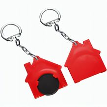 Chiphalter mit 1-Chip "Haus" (schwarz / Rot) (Art.-Nr. CA865731)