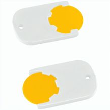 Chiphalter mit 1-Chip "Gamma" (gelb / weiß) (Art.-Nr. CA865984)