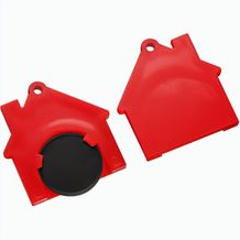 Chiphalter mit 1-Chip "Haus" (schwarz / Rot) (Art.-Nr. CA868148)
